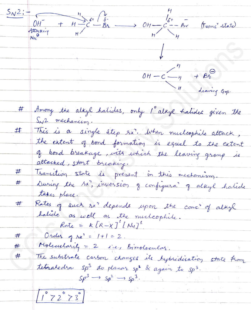 Substitution reaction, SN2 reaction