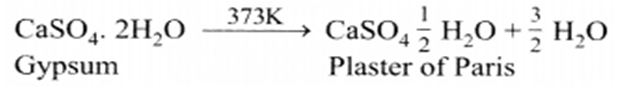 preparation of plaster of paris,
