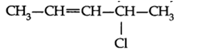 Write the structural formula of 4-chloro-2-pentene.