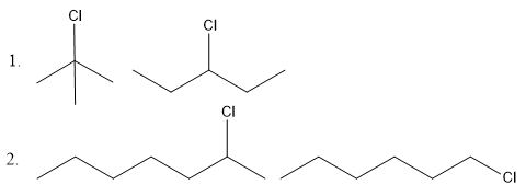 Which of the following compound go faster SN1 reaction.